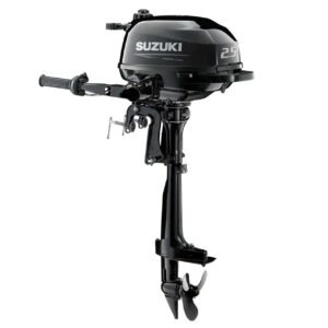 Suzuki DF2.5L5 – 2.5 HP Long Shaft Outboard Motor | Manual Start, Tiller