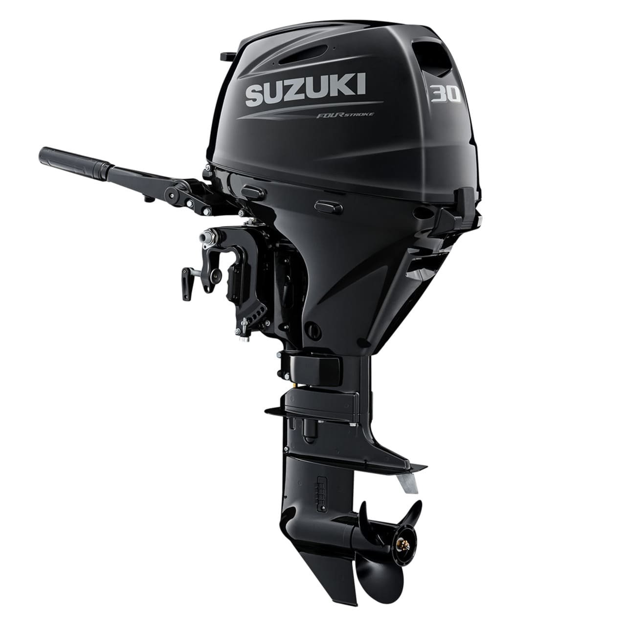 Suzuki DF30ATHL5 – 30 HP Long Shaft Outboard Motor | Electric Start, Tiller