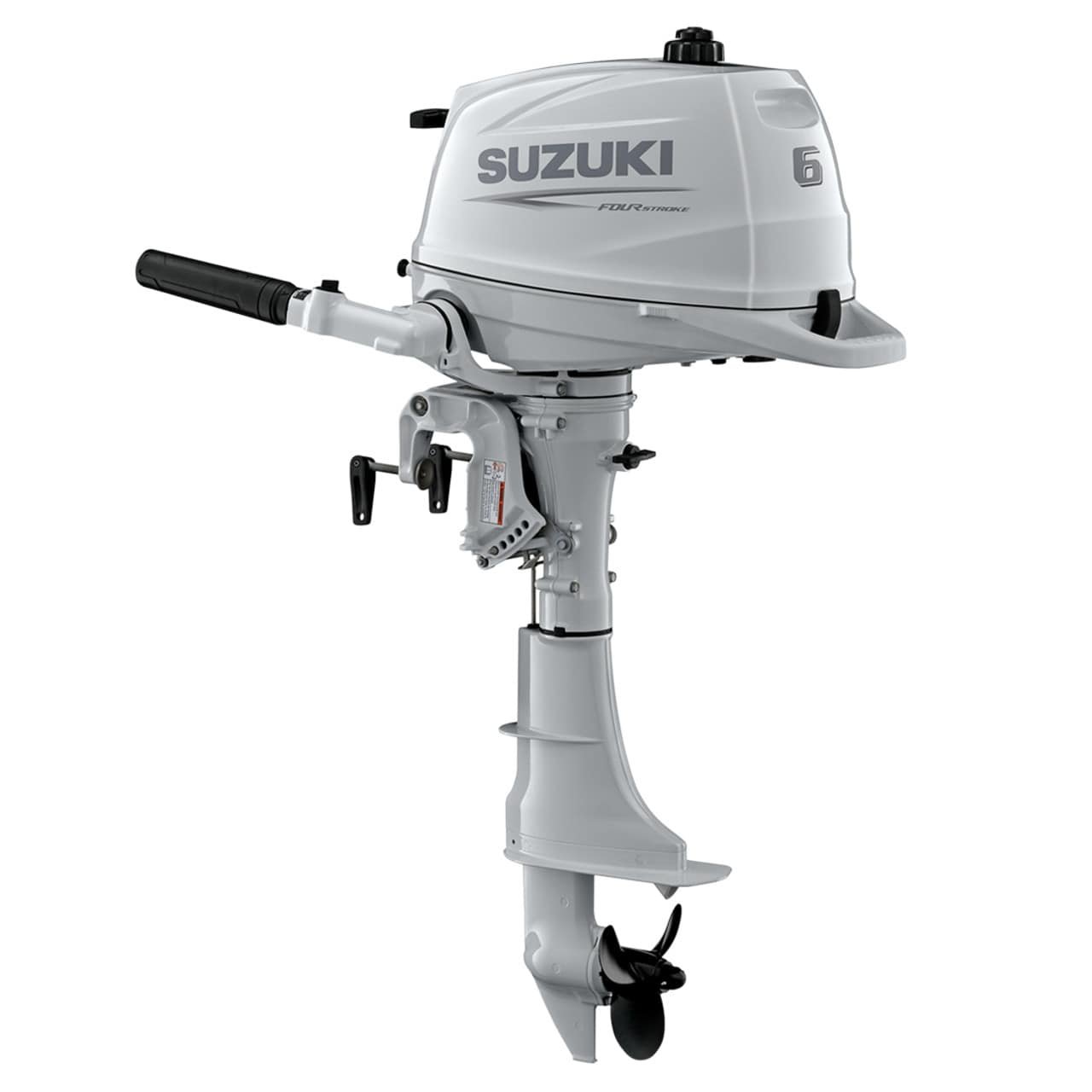 Suzuki DF6ASW5 – 6 HP Short Shaft Outboard Motor | Manual Start, White