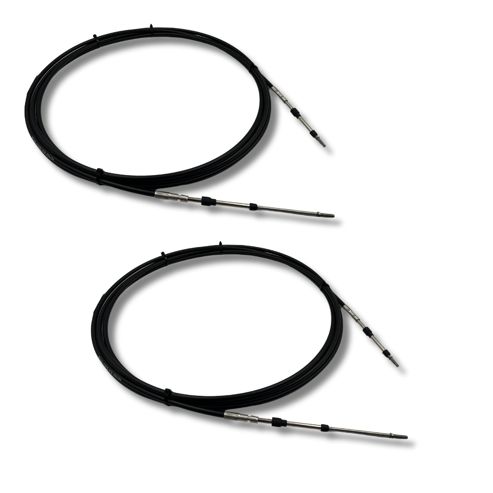 Suzuki Performance Shift & Throttle Control Cables for Remote Steering (2-Pack)