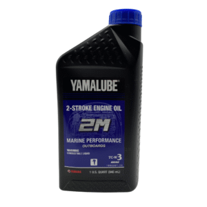 YAMALUBE 2M Semi-Synthetic Two-Stroke Outboard Engine Oil (Quart)